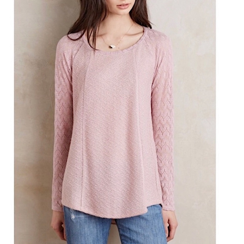 Anthropologie One September Lace Detail Sweater